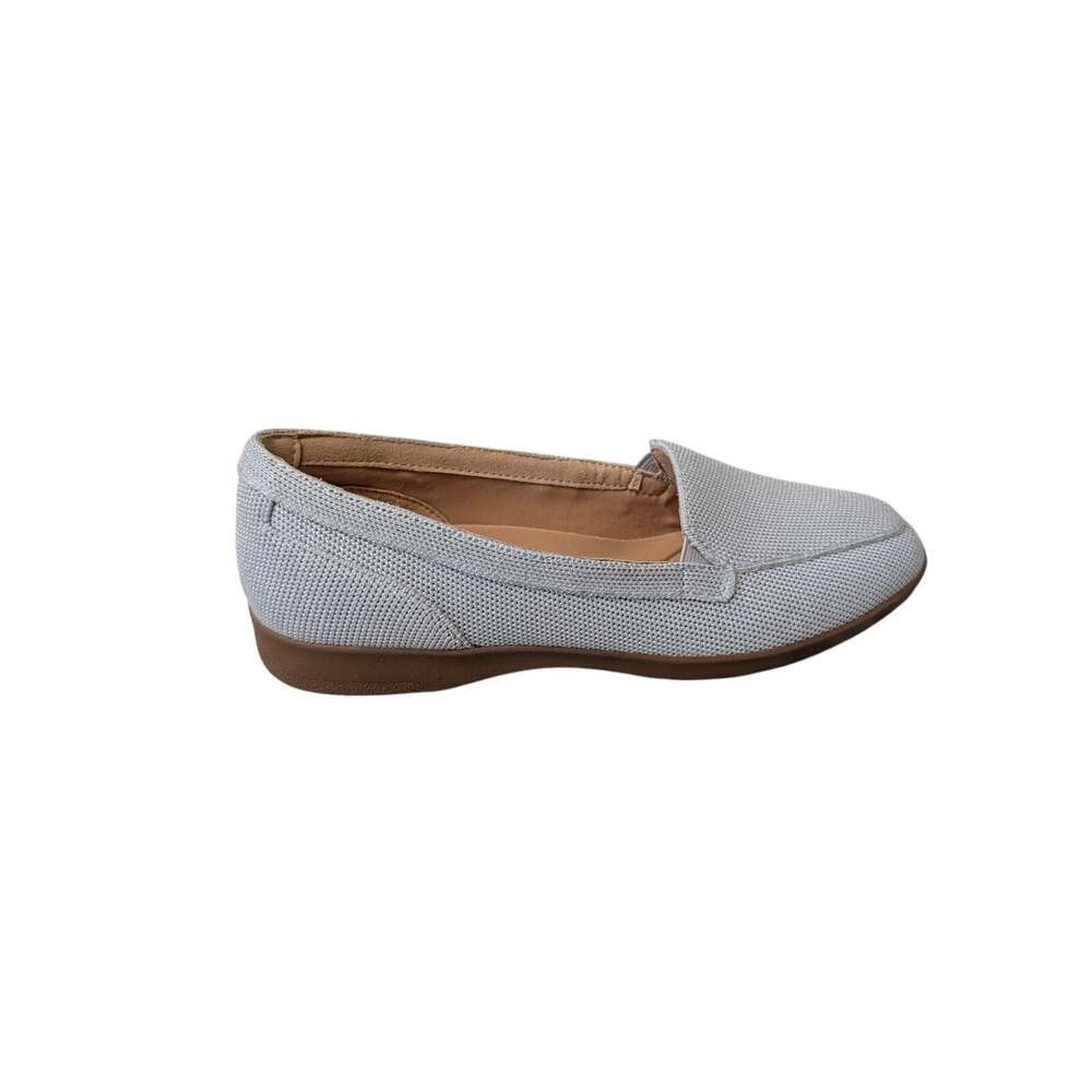 Easy Spirit Women's Dress Shoes size 5, NWOT; Silver/Gray casual knit loafers